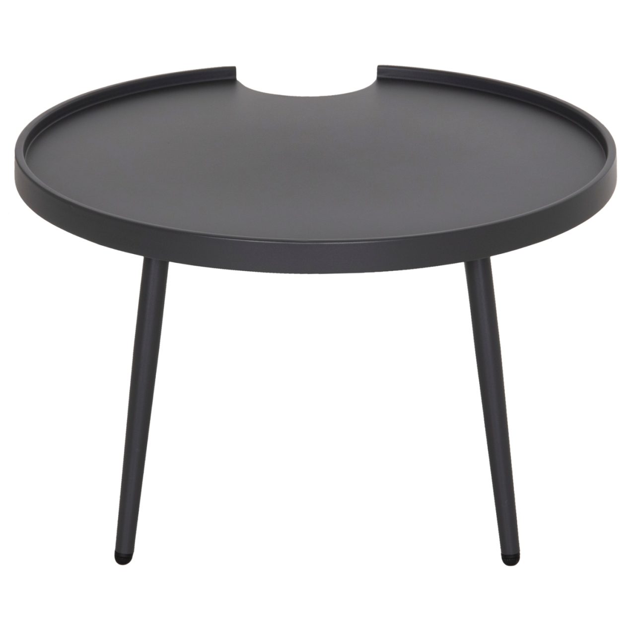 OUTDOOR ROUND COFFEE TABLE TEROC HM6434.01 ALUMINUM IN GREY Φ70x44Hcm [7]