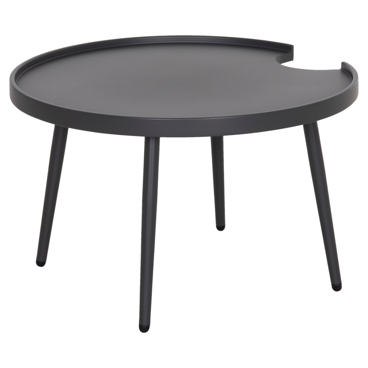 OUTDOOR ROUND COFFEE TABLE TEROC HM6434.01 ALUMINUM IN GREY Φ70x44Hcm [5]
