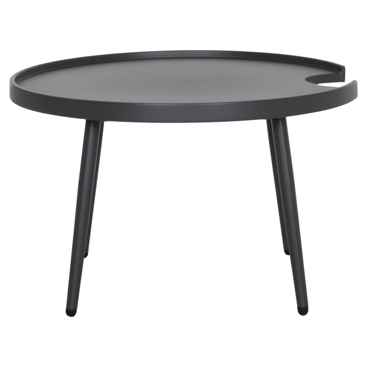 OUTDOOR ROUND COFFEE TABLE TEROC HM6434.01 ALUMINUM IN GREY Φ70x44Hcm [4]