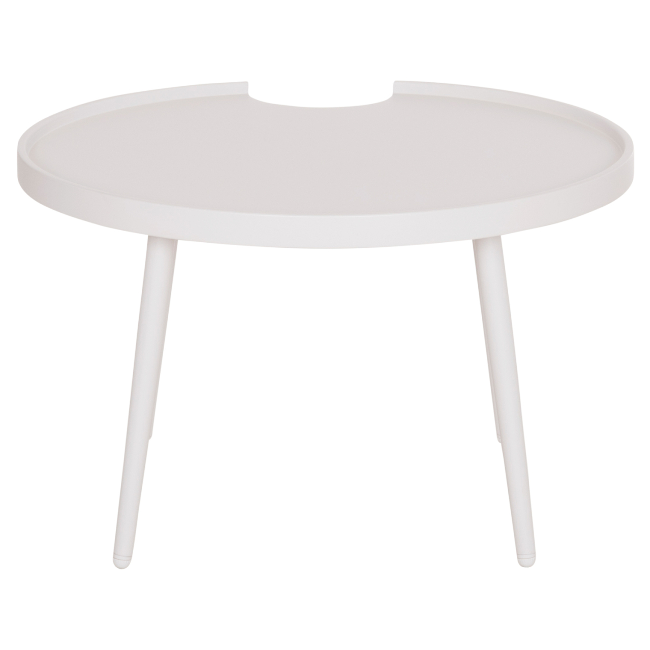 OUTDOOR ROUND COFFEE TABLE TEROC HM6434.02 ALUMINUM IN WHITE Φ70x44Hcm [7]
