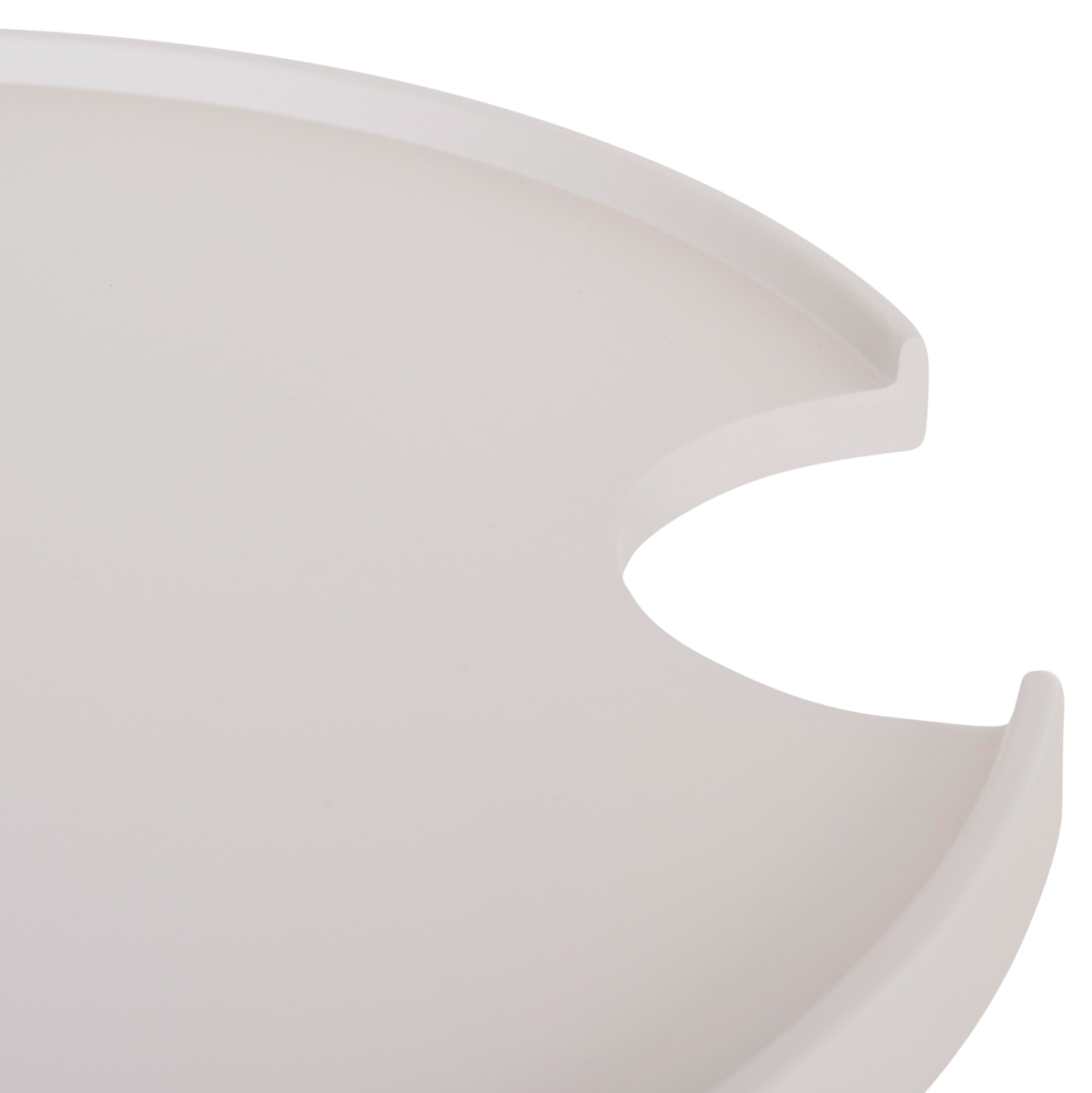 OUTDOOR ROUND COFFEE TABLE TEROC HM6434.02 ALUMINUM IN WHITE Φ70x44Hcm [8]