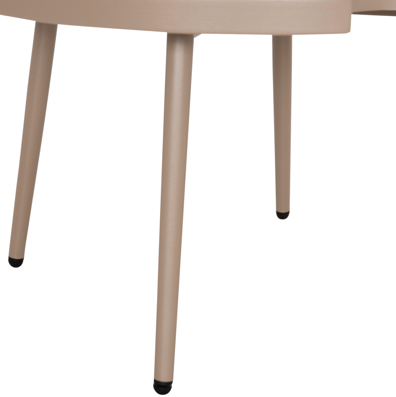 OUTDOOR ROUND COFFEE TABLE TEROC HM6434.03 ALUMINUM IN CAPPUCCINO Φ70x44Hcm [10]
