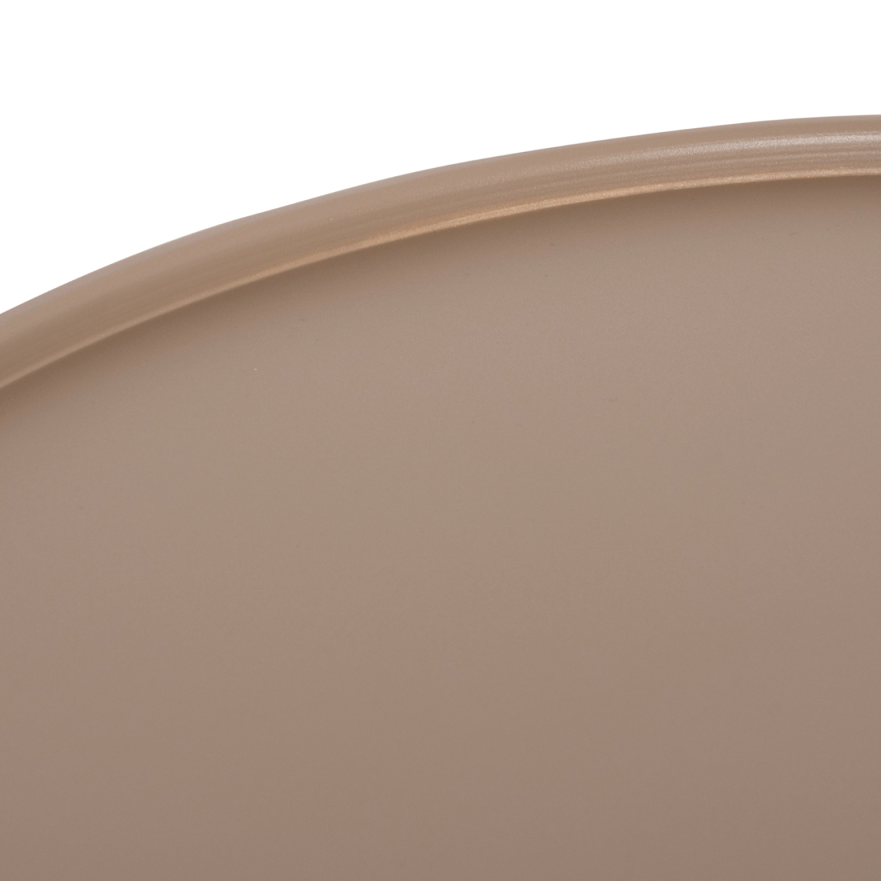 OUTDOOR ROUND COFFEE TABLE TEROC HM6434.03 ALUMINUM IN CAPPUCCINO Φ70x44Hcm [9]