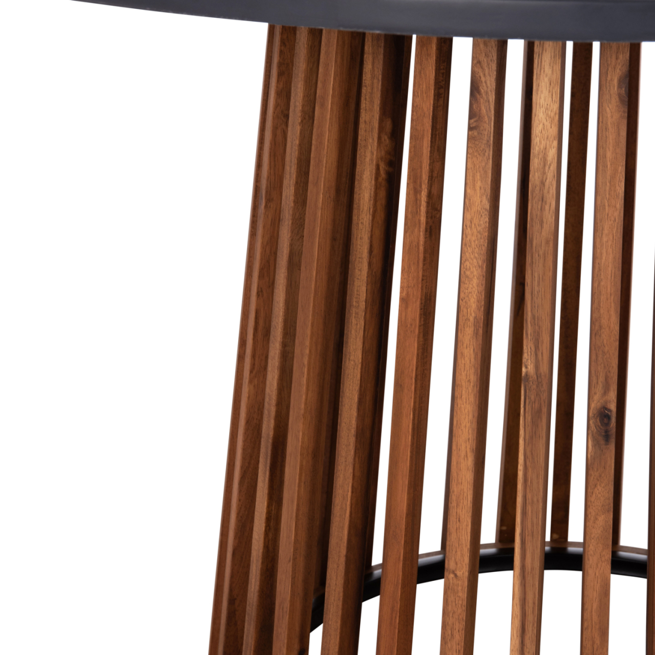 OUTDOOR ROUND DINING TABLE CRISTOBAL HM6235 ACACIA WOOD-CEMENT TOP Φ120x77Hcm. [9]