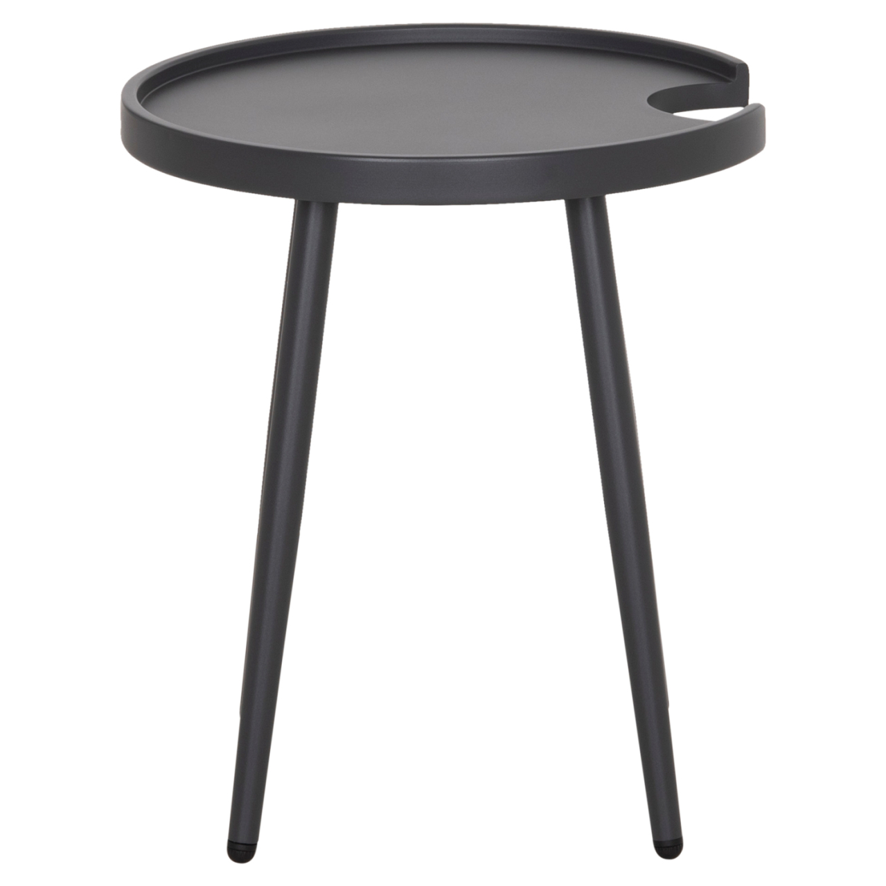 OUTDOOR ROUND SIDE TABLE TEROC HM6433.01 ALUMINUM IN GREY Φ47x53Hcm. [3]