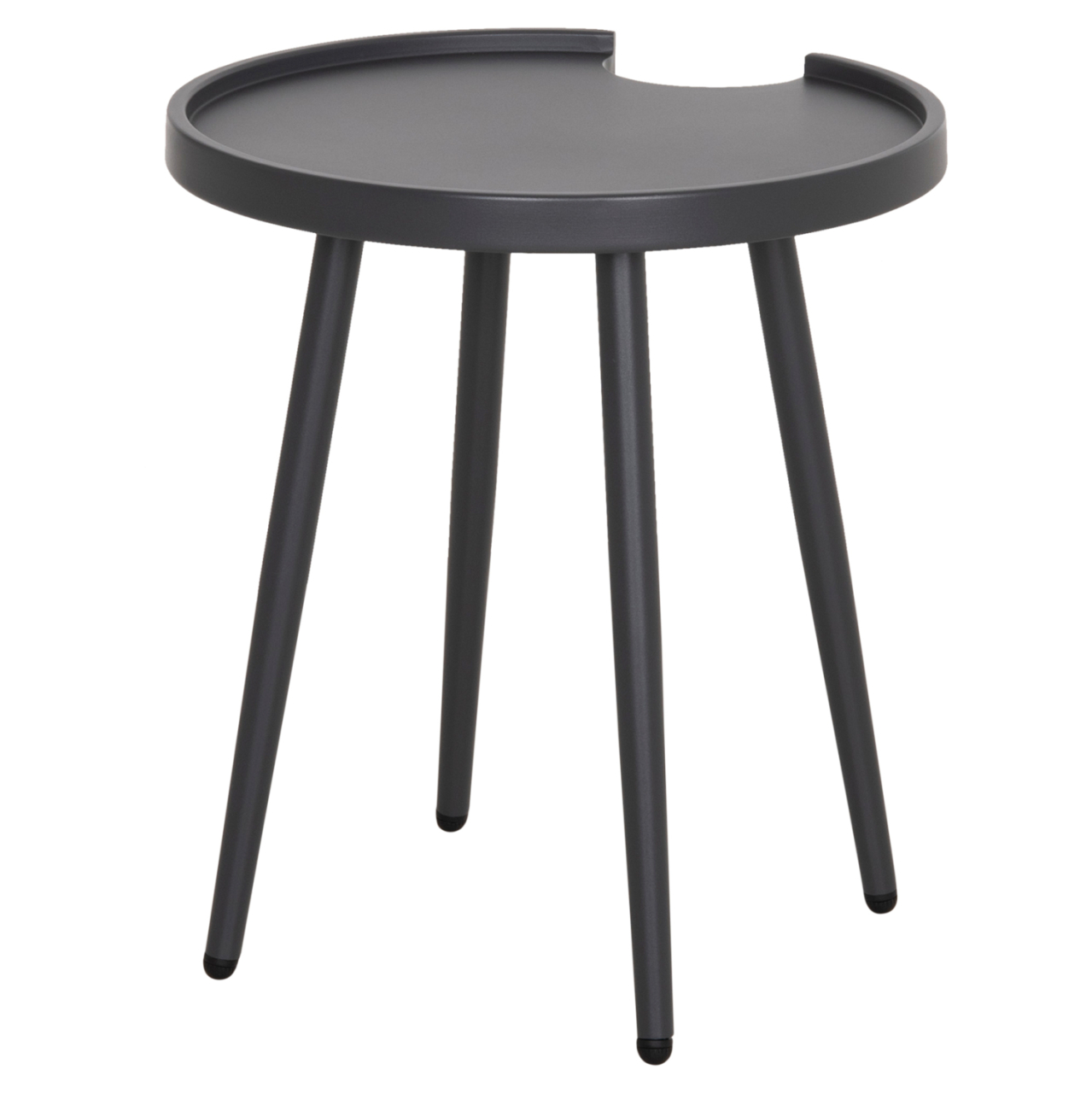 OUTDOOR ROUND SIDE TABLE TEROC HM6433.01 ALUMINUM IN GREY Φ47x53Hcm. [5]