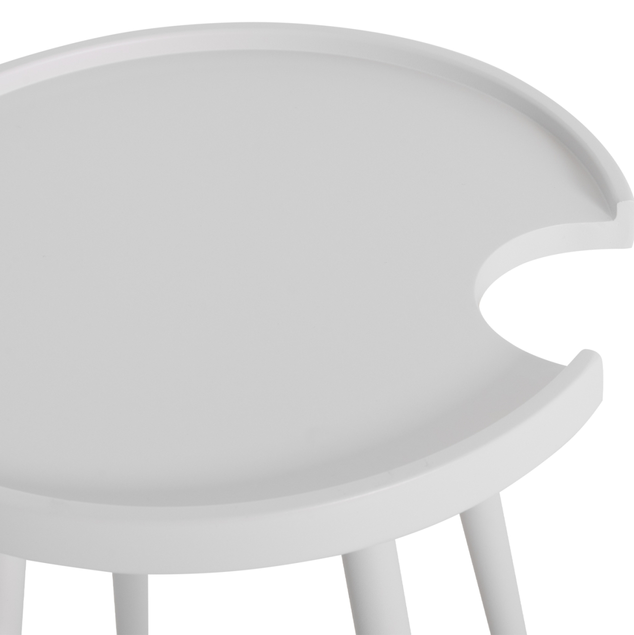 OUTDOOR ROUND SIDE TABLE TEROC HM6433.02 ALUMINUM IN WHITE Φ47x53Hcm. [10]