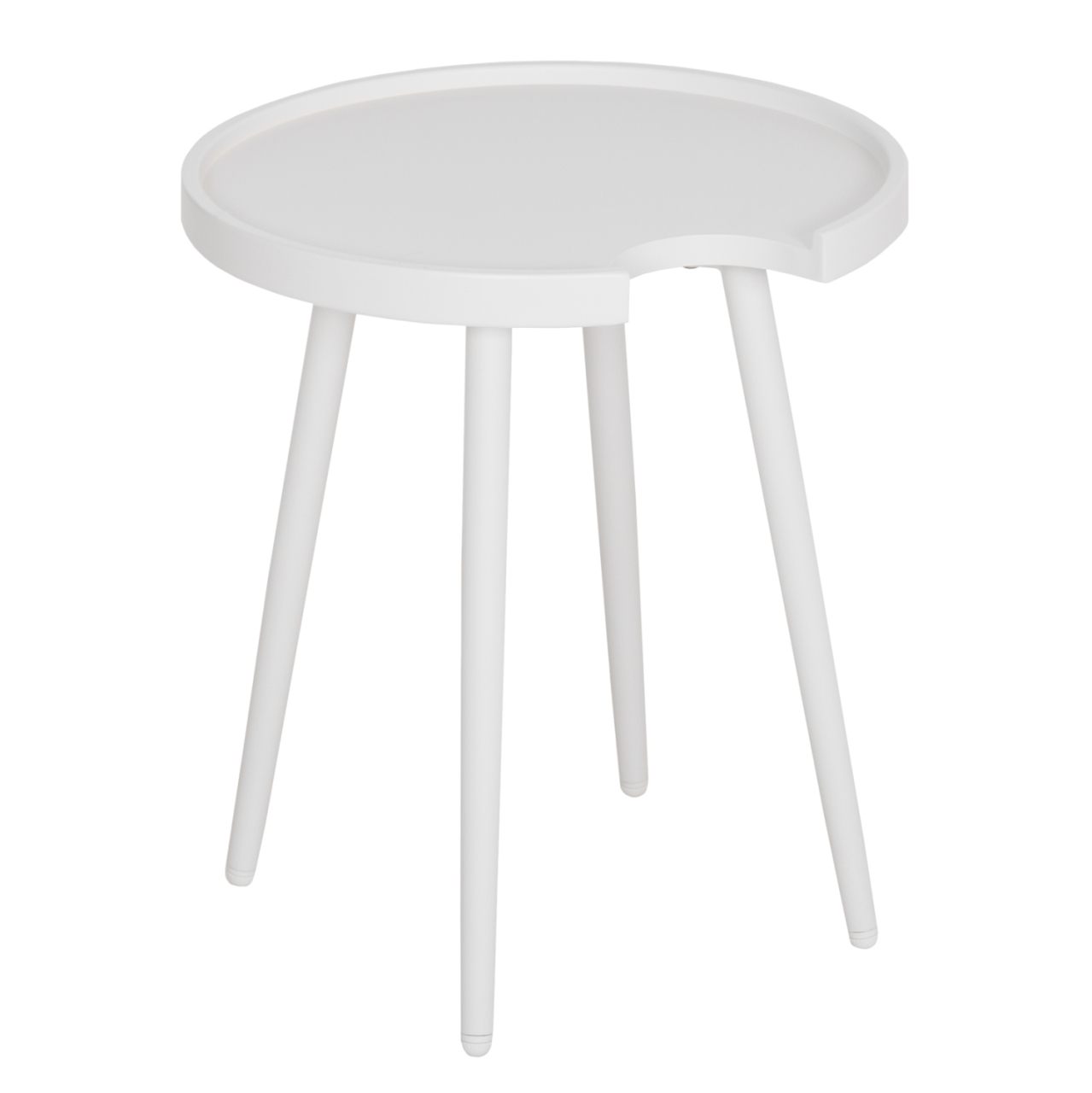 OUTDOOR ROUND SIDE TABLE TEROC HM6433.02 ALUMINUM IN WHITE Φ47x53Hcm. [4]