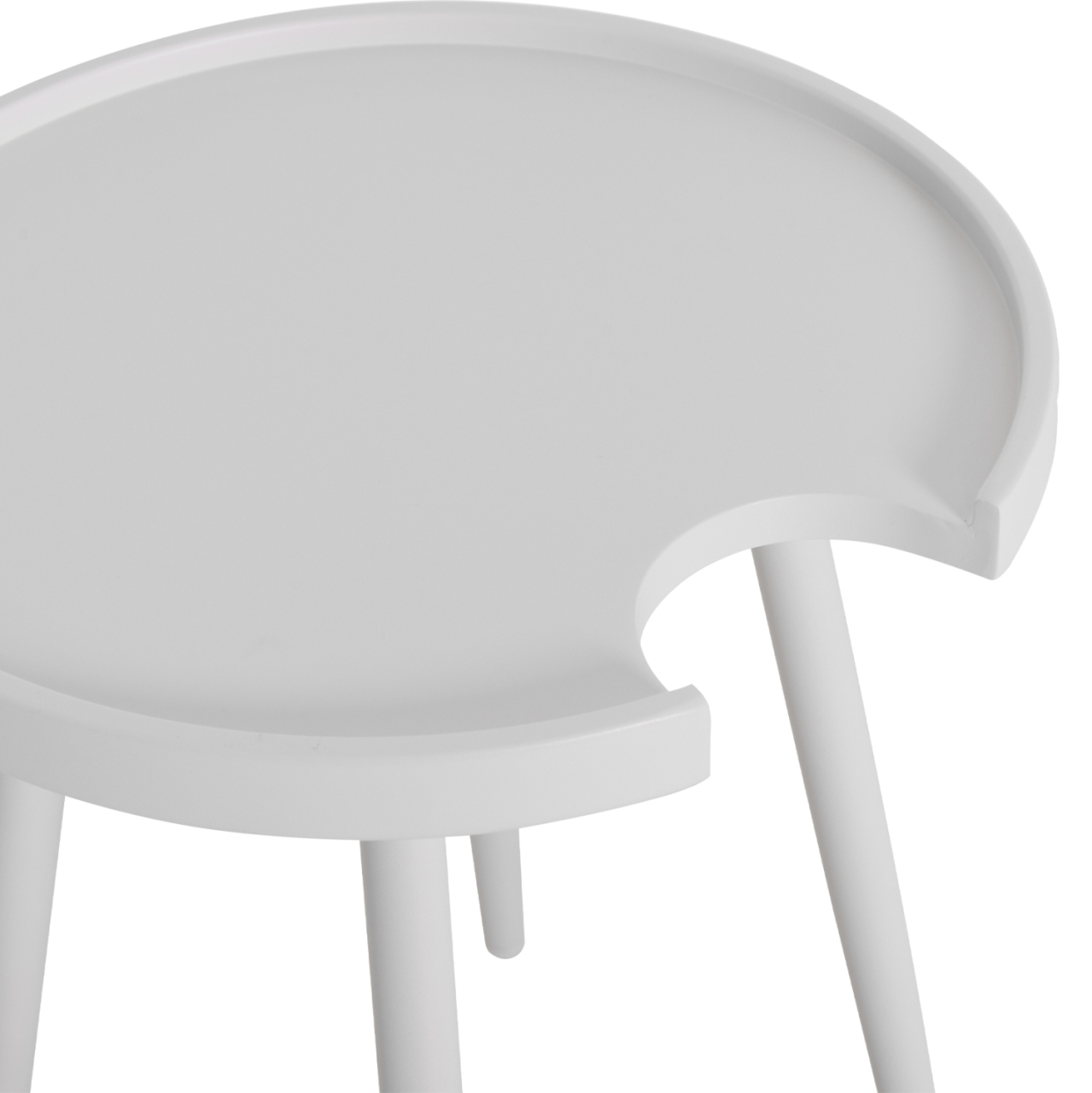 OUTDOOR ROUND SIDE TABLE TEROC HM6433.02 ALUMINUM IN WHITE Φ47x53Hcm. [7]