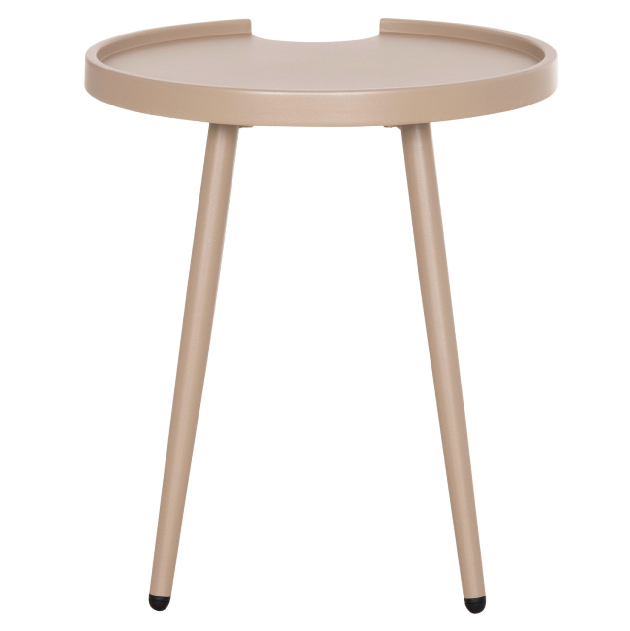 OUTDOOR ROUND SIDE TABLE TEROC HM6433.03 ALUMINUM IN CAPPUCCINO Φ47x53Hcm. [6]