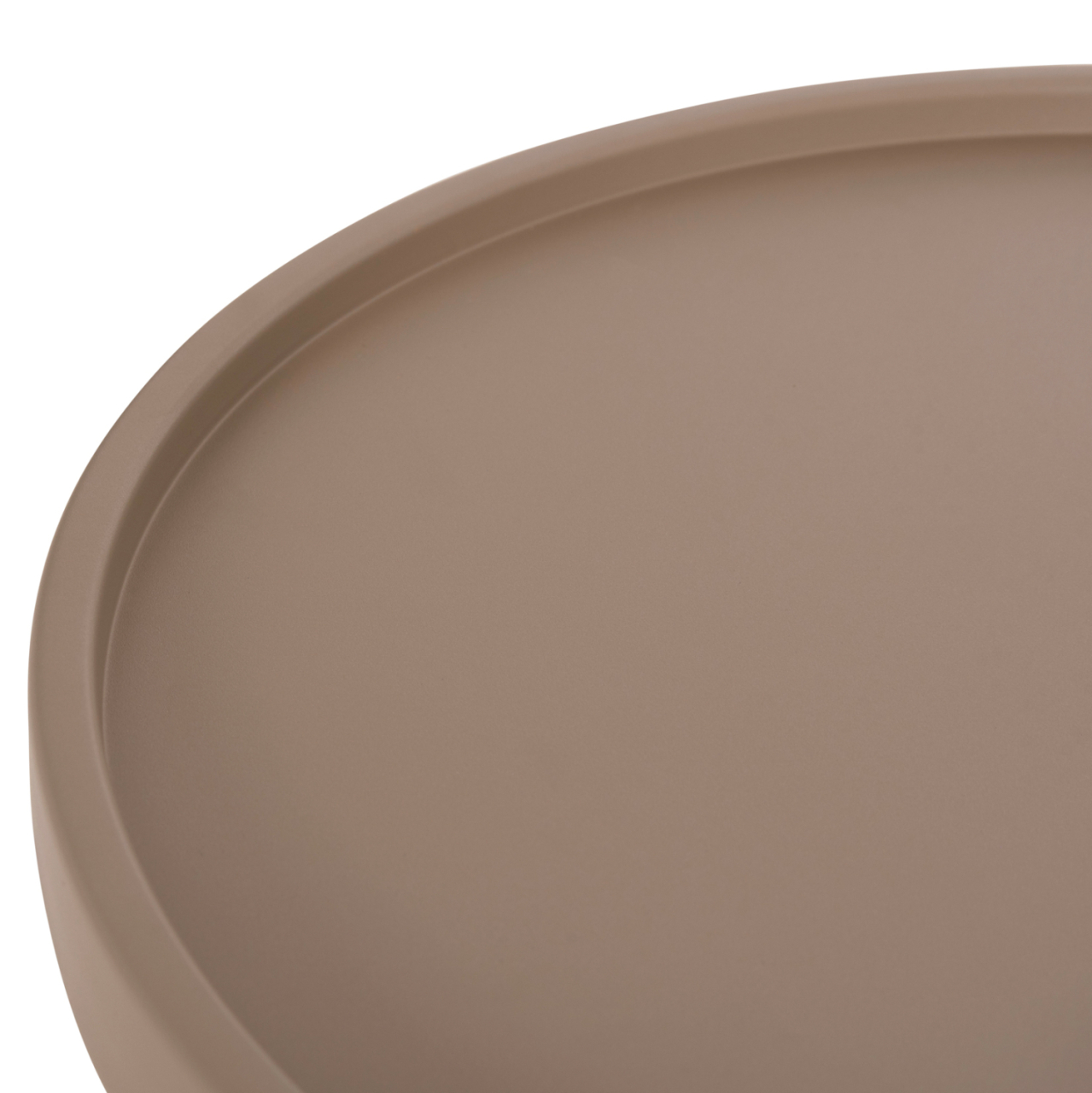 OUTDOOR ROUND SIDE TABLE TEROC HM6433.03 ALUMINUM IN CAPPUCCINO Φ47x53Hcm. [8]