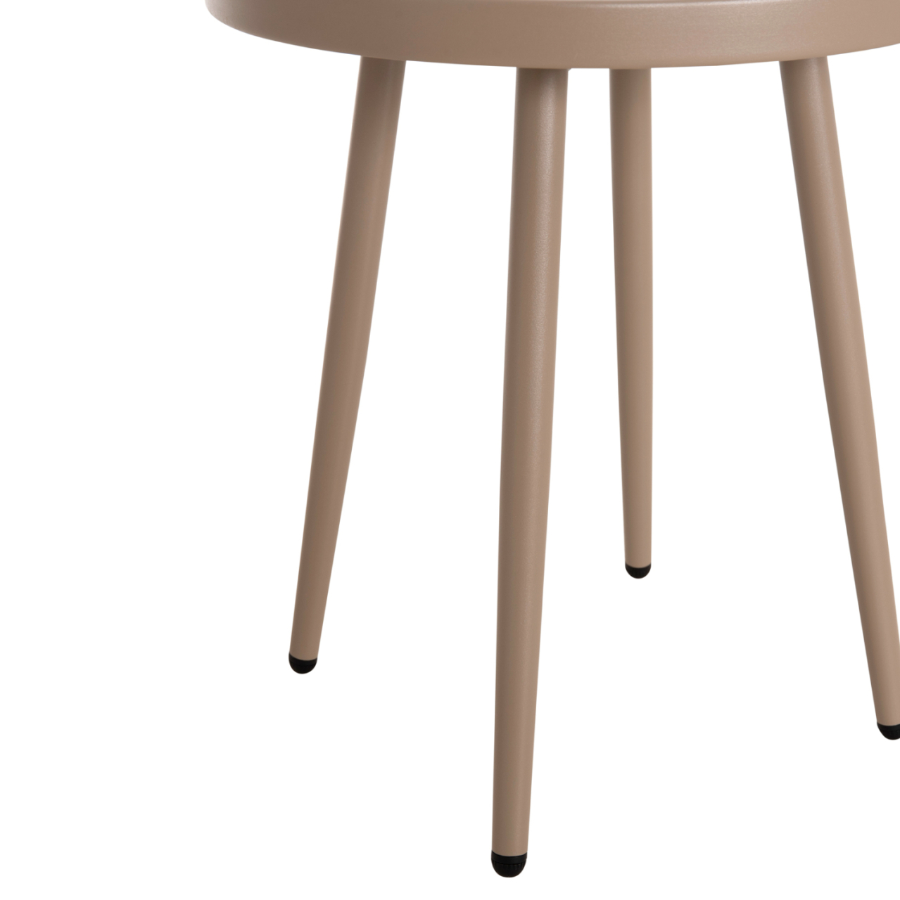OUTDOOR ROUND SIDE TABLE TEROC HM6433.03 ALUMINUM IN CAPPUCCINO Φ47x53Hcm. [9]