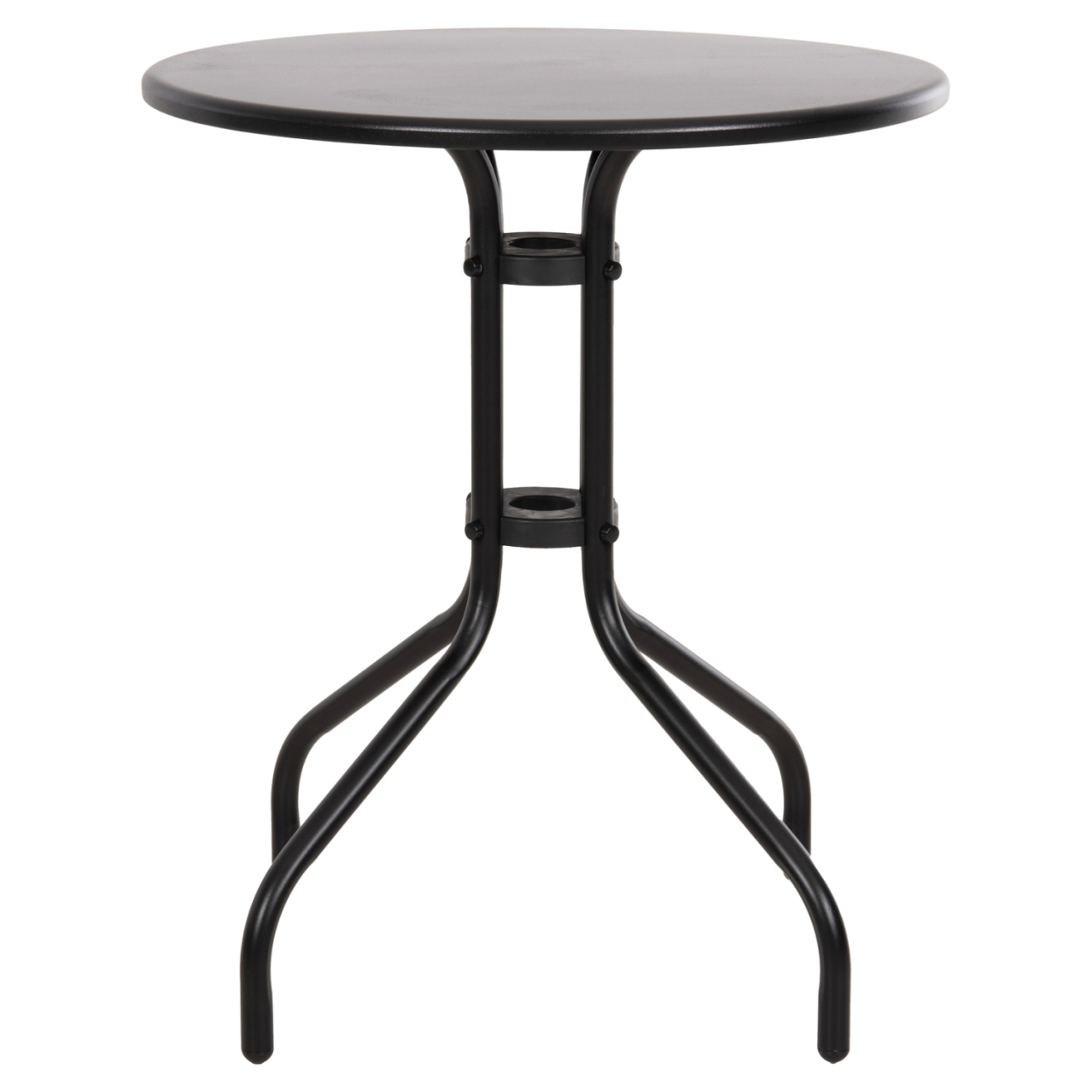 OUTDOOR ROUND TABLE BLACK HM5973.03 METALLIC IN BLACK Φ60x70Hcm. [3]