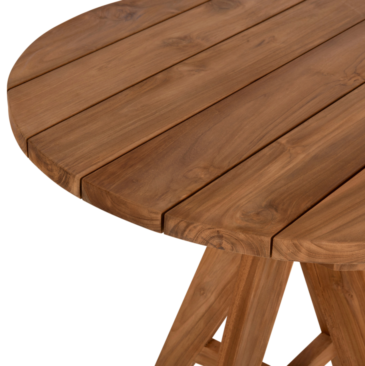 OUTDOOR ROUND TABLE LEO HM9623.11 TEAK WOOD 80x80x75Hcm. [5]