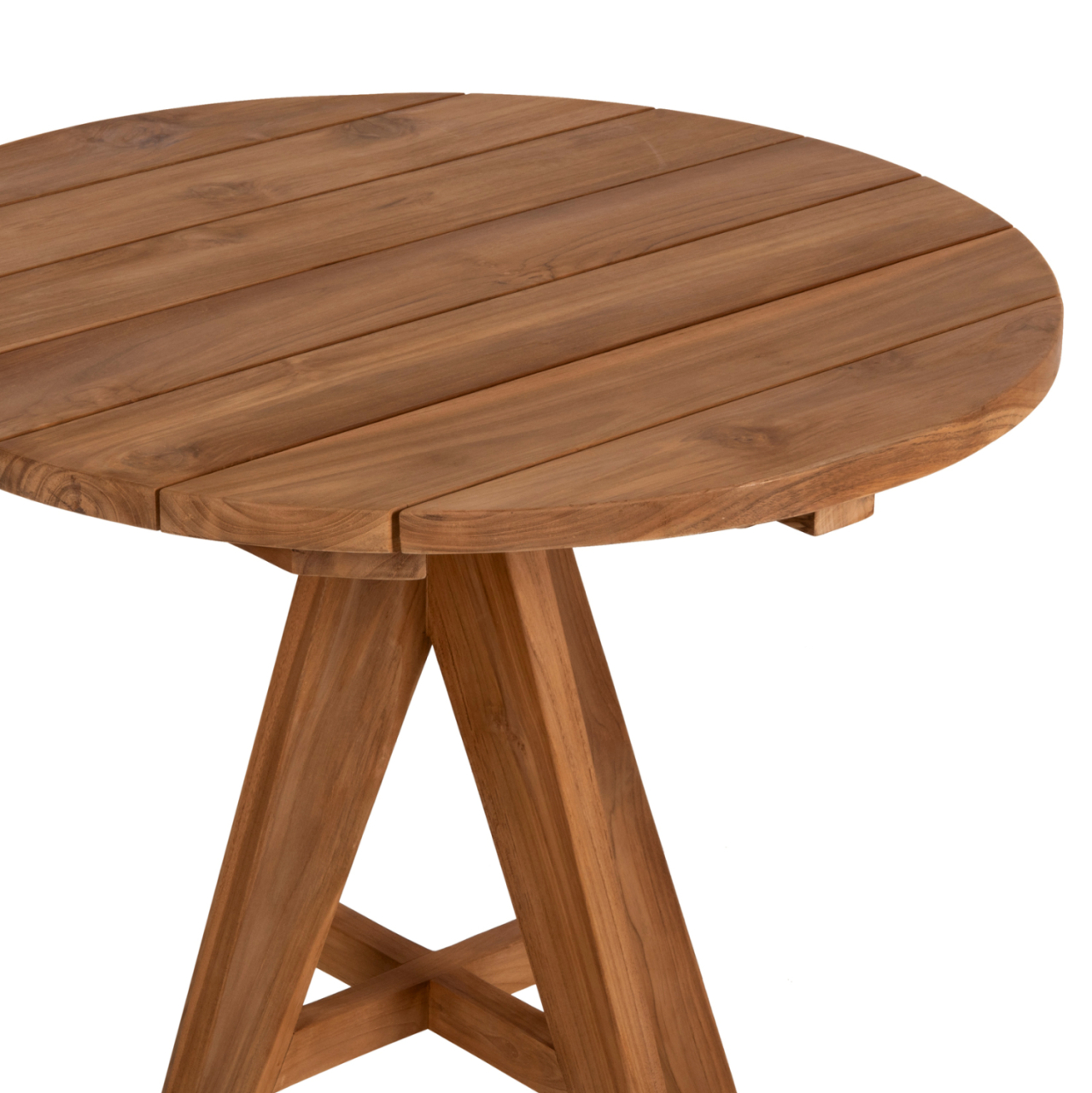 OUTDOOR ROUND TABLE LEO HM9623.11 TEAK WOOD 80x80x75Hcm. [4]