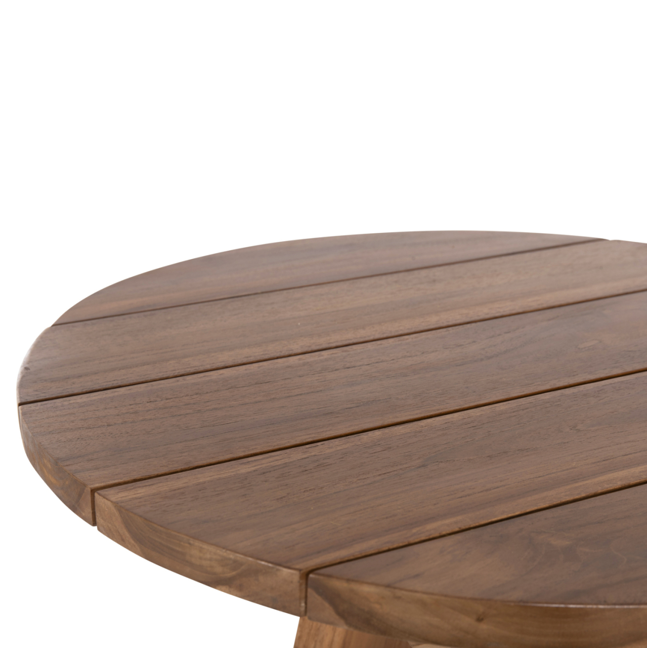 OUTDOOR ROUND TABLE LEO HM9859.11 SOLID TEAK WOOD IN NATURAL Φ60x75Hcm. [6]
