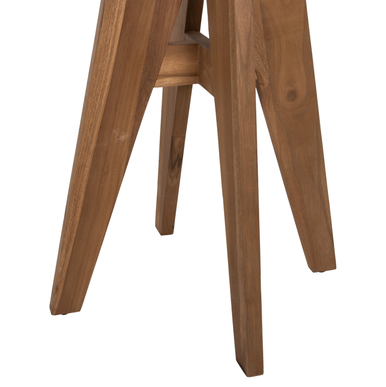 OUTDOOR ROUND TABLE LEO HM9859.11 SOLID TEAK WOOD IN NATURAL Φ60x75Hcm. [8]