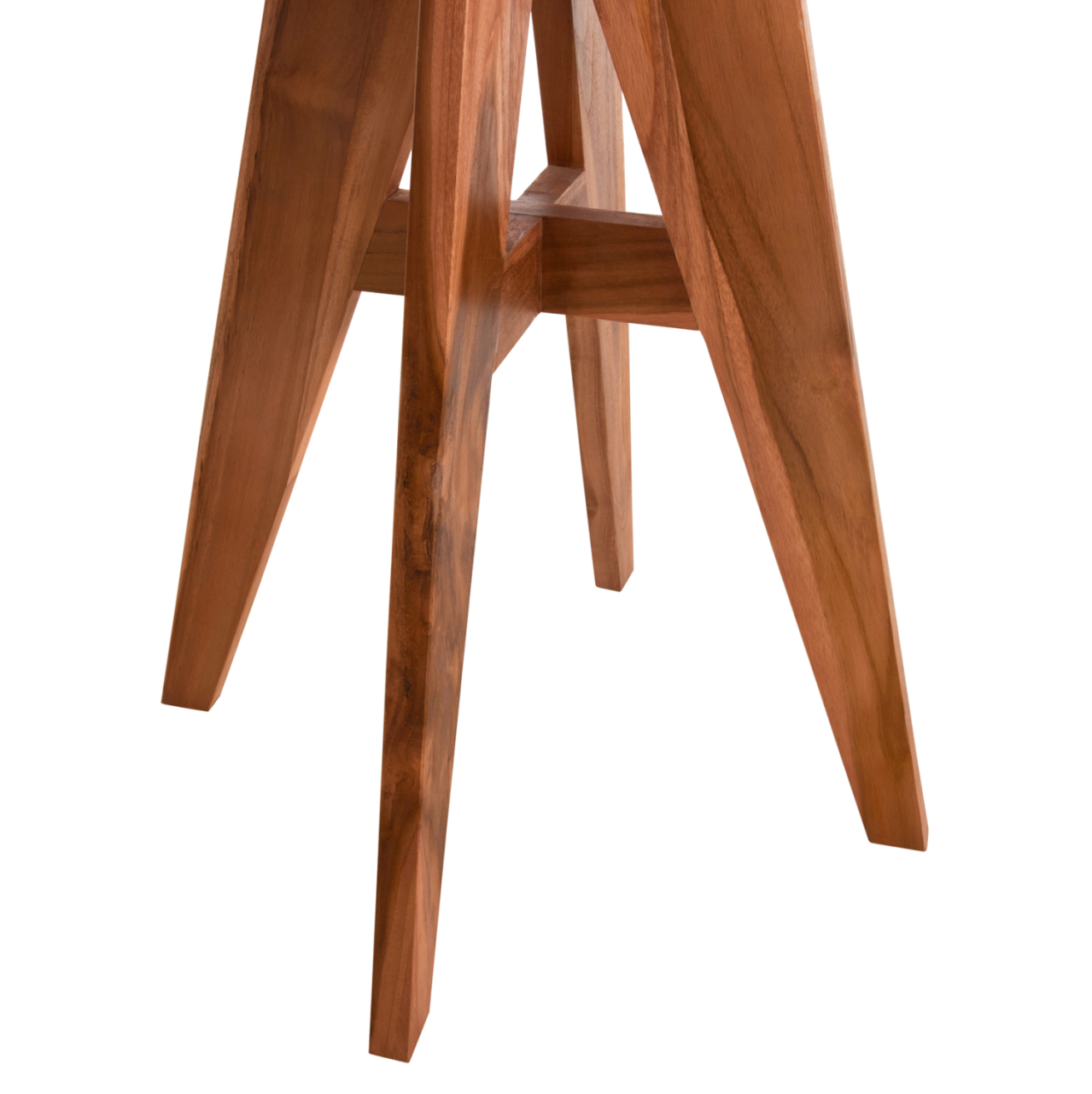 OUTDOOR ROUND TABLE LEO HM9917 SOLID TEAK WOOD IN NATURAL Φ70x75Hcm. [6]