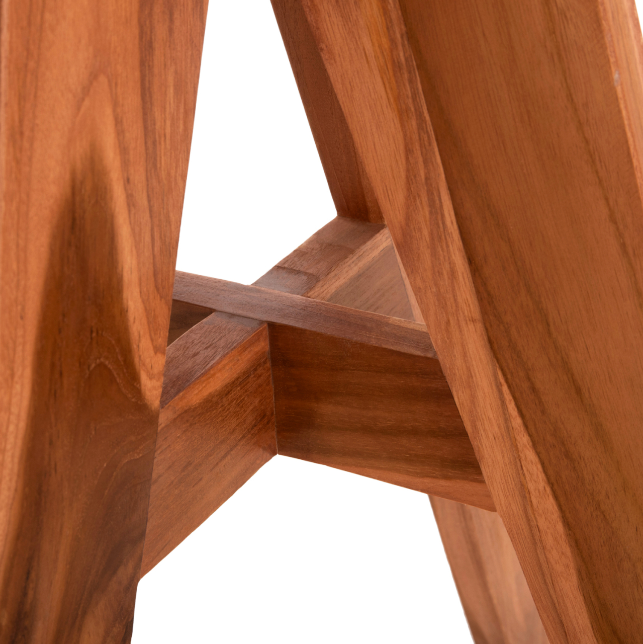 OUTDOOR ROUND TABLE LEO HM9917 SOLID TEAK WOOD IN NATURAL Φ70x75Hcm. [5]