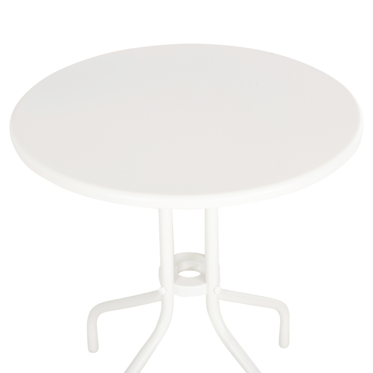 OUTDOOR ROUND TABLE LINO HM5973.02 METALLIC IN WHITE Φ60x70Hcm. [4]