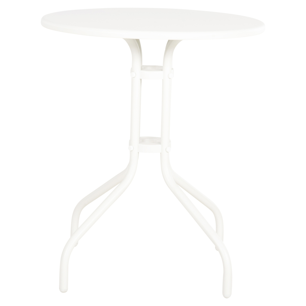 OUTDOOR ROUND TABLE LINO HM5973.02 METALLIC IN WHITE Φ60x70Hcm. [3]