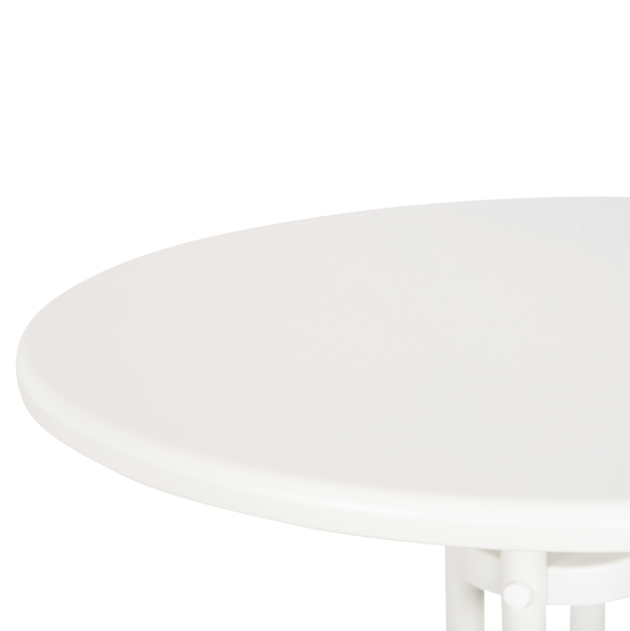 OUTDOOR ROUND TABLE LINO HM5973.02 METALLIC IN WHITE Φ60x70Hcm. [5]
