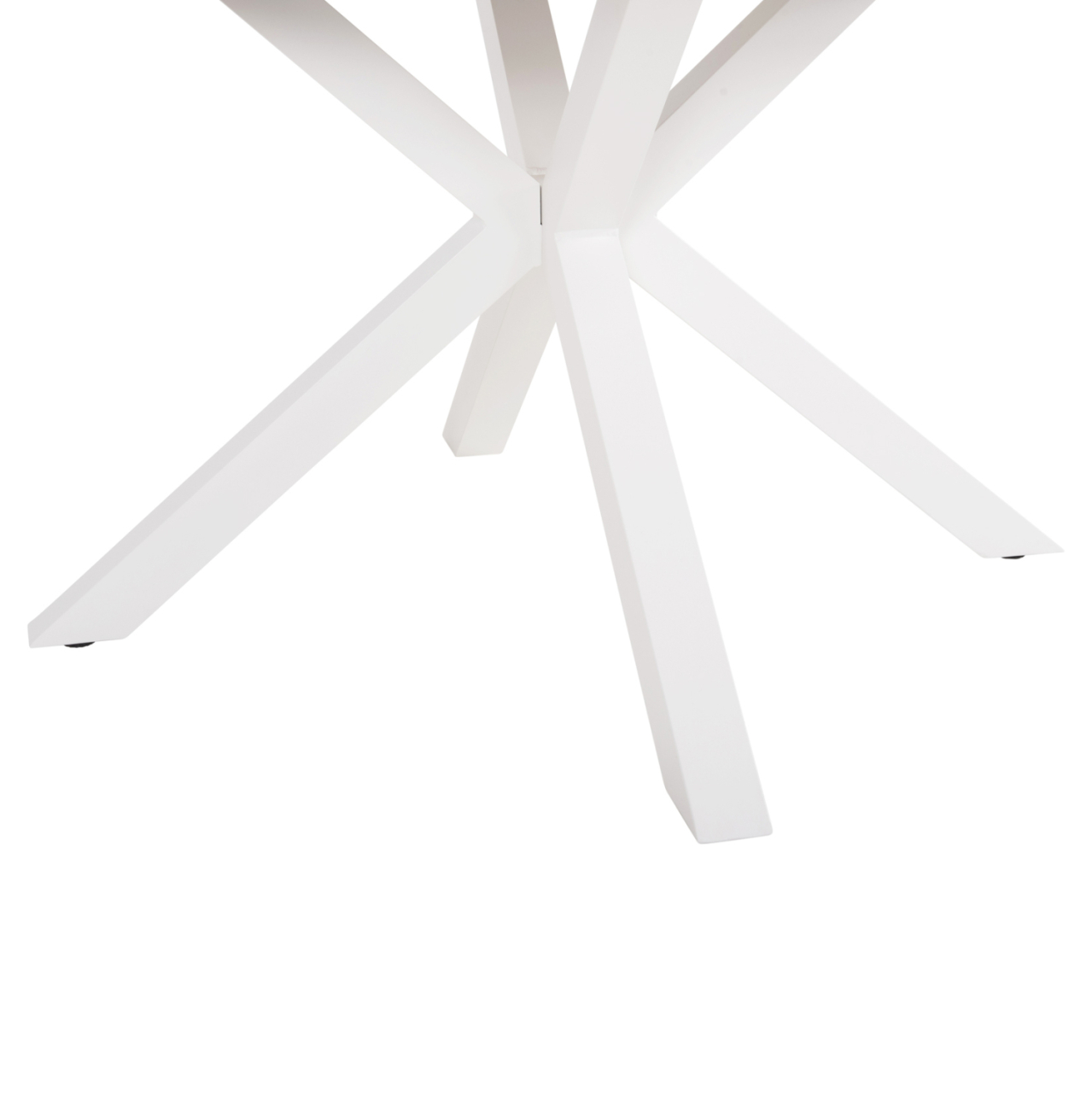 OUTDOOR ROUND TABLE MORIL HM6041.02 ALUMINUM IN WHITE-POLYWOOD IN NATURAL WOOD Φ120cm. [7]
