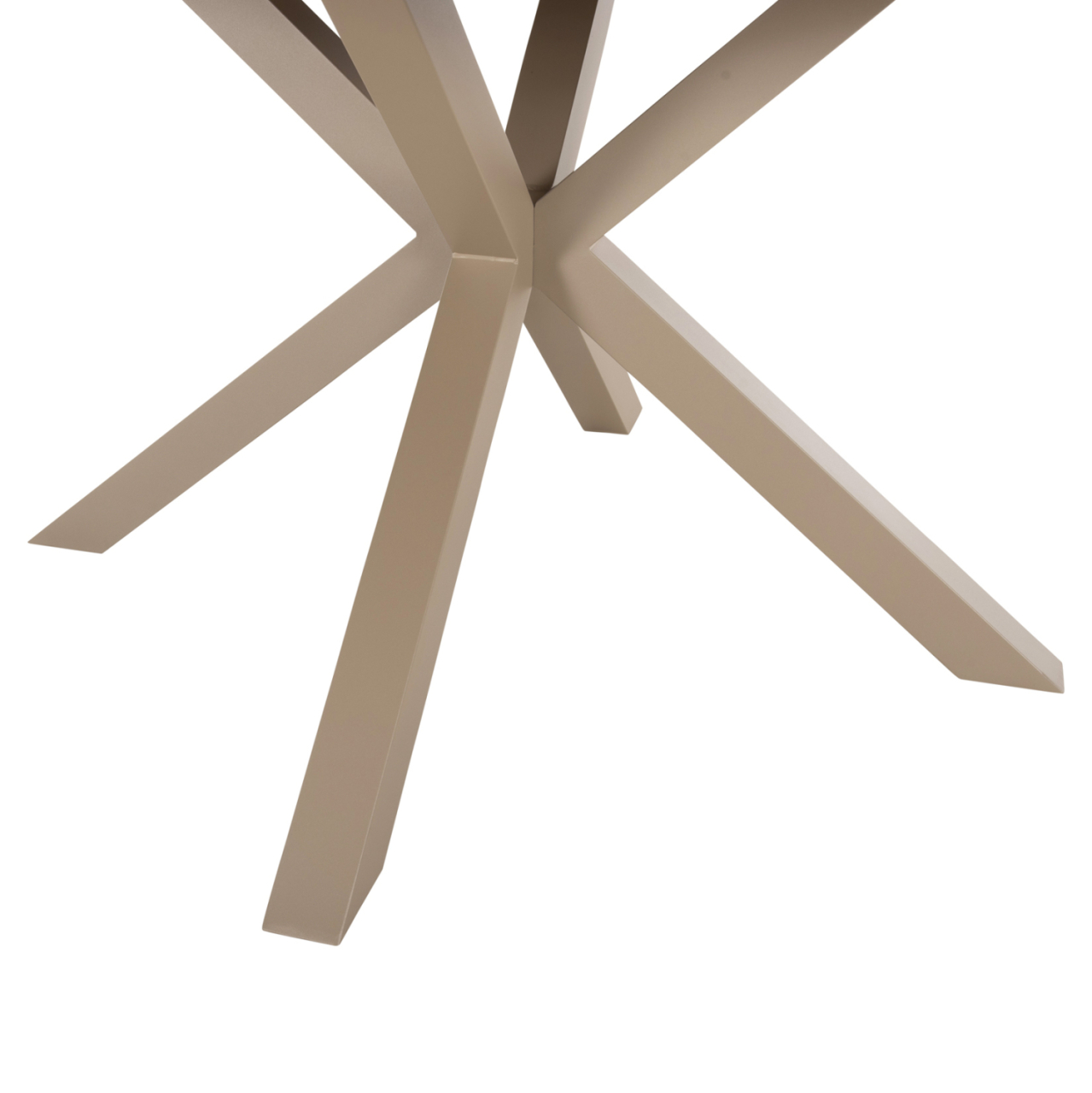 OUTDOOR ROUND TABLE MORIL HM6042.04 ALUMINUM IN CHAMPAGNE COLOR-POLYWOOD IN NATURAL WOOD Φ150cm. [7]