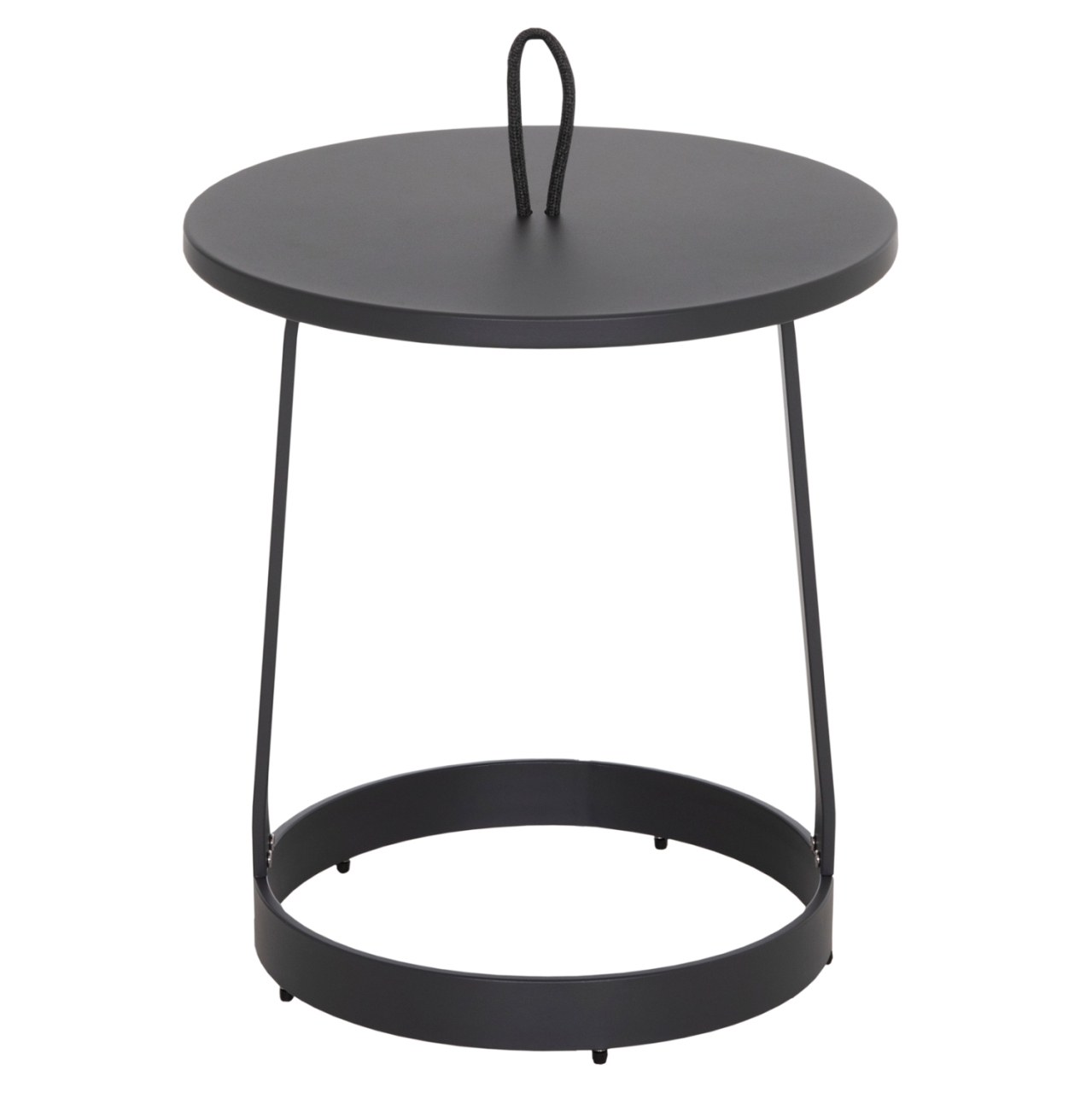 OUTDOOR SIDE TABLE MINO HM6433.01 ALUMINUM and ROPE IN GREY Φ47x53Hcm. [3]