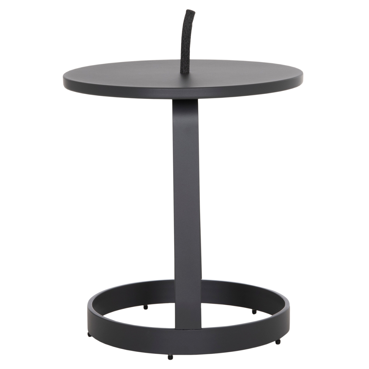 OUTDOOR SIDE TABLE MINO HM6433.01 ALUMINUM and ROPE IN GREY Φ47x53Hcm. [4]