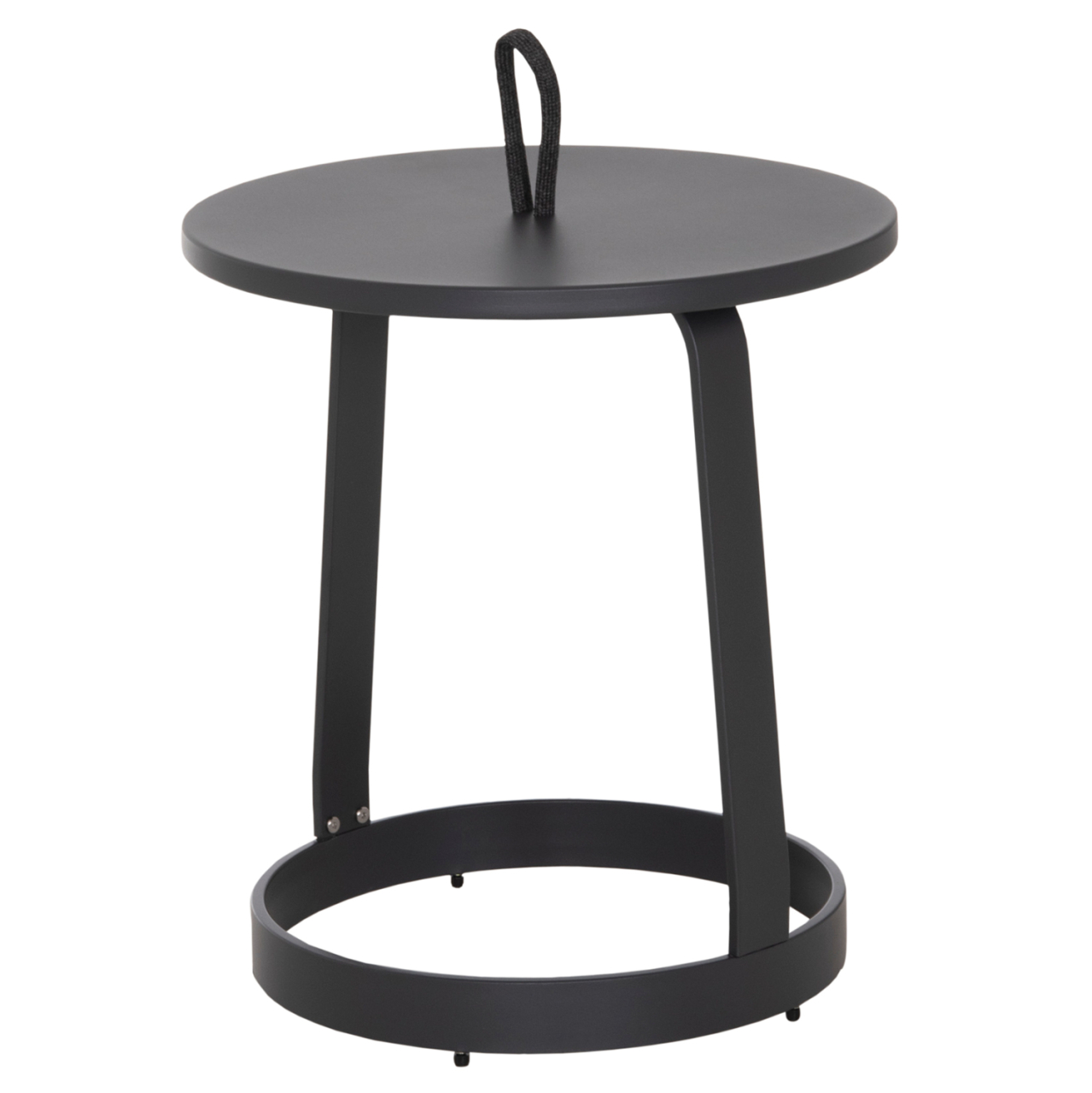 OUTDOOR SIDE TABLE MINO HM6433.01 ALUMINUM and ROPE IN GREY Φ47x53Hcm. [6]
