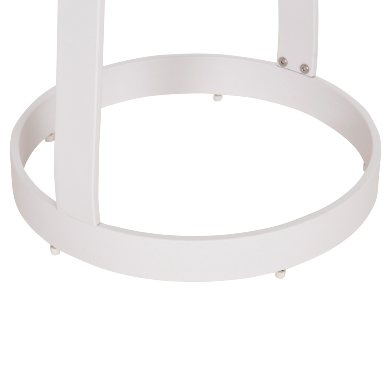 OUTDOOR SIDE TABLE MINO HM6433.02 ALUMINUM WHITE and ROPE BEIGE Φ47x53Hcm. [10]
