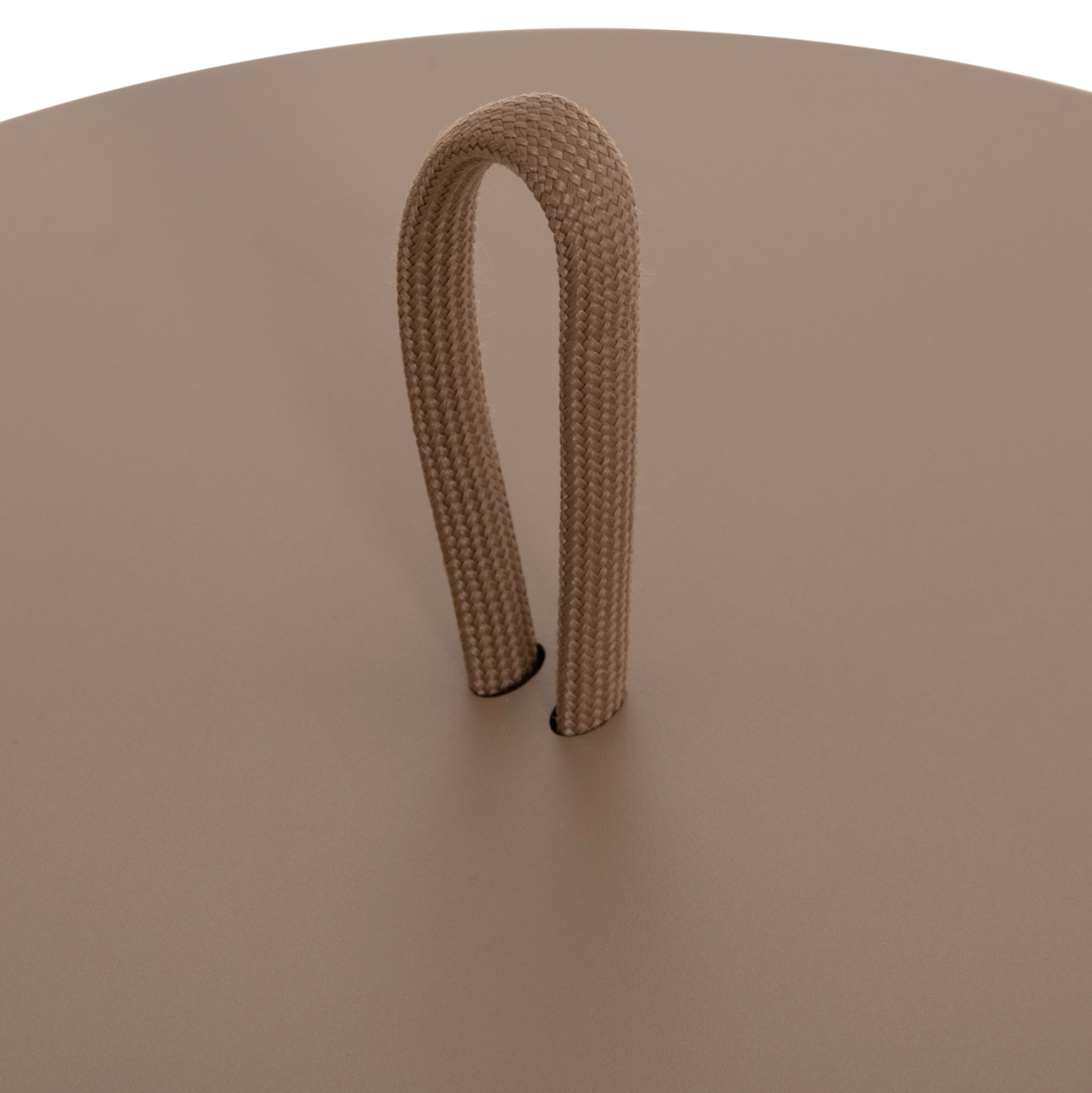 OUTDOOR SIDE TABLE MINO HM6433.03 ALUMINUM and ROPE IN CAPPUCCINO Φ47x53Hcm. [9]