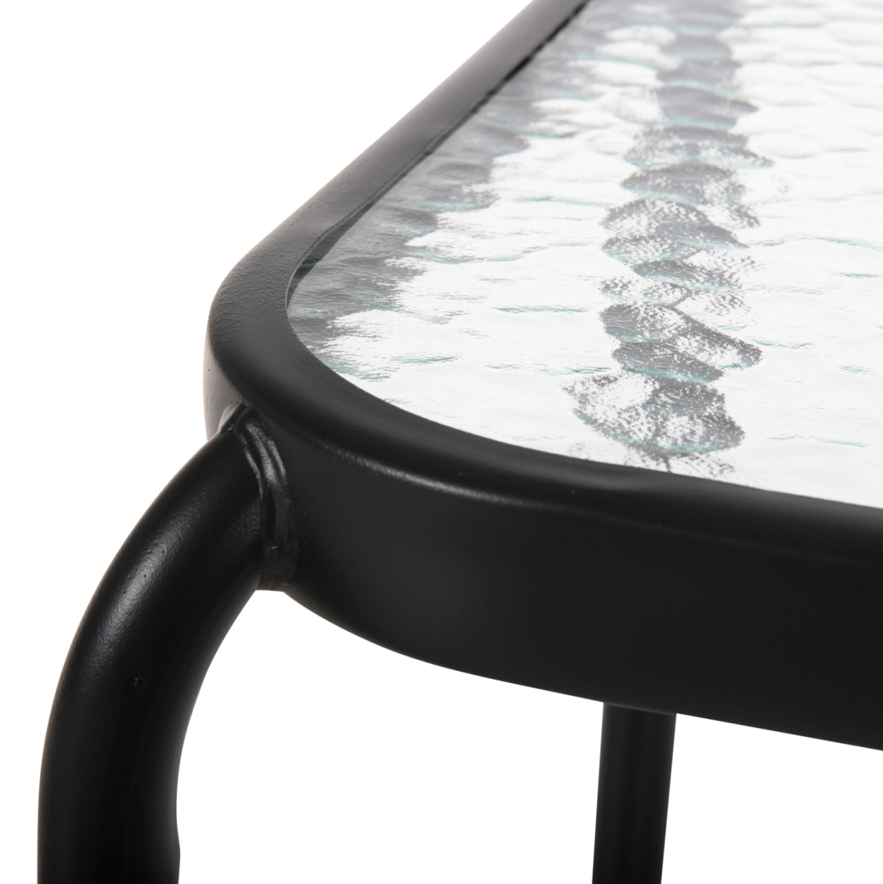 OUTDOOR SIDE TABLE SQUARE DIDO HM5975.01 METAL IN ANTHRACITE-GLASS 41x41x43Hcm. [5]