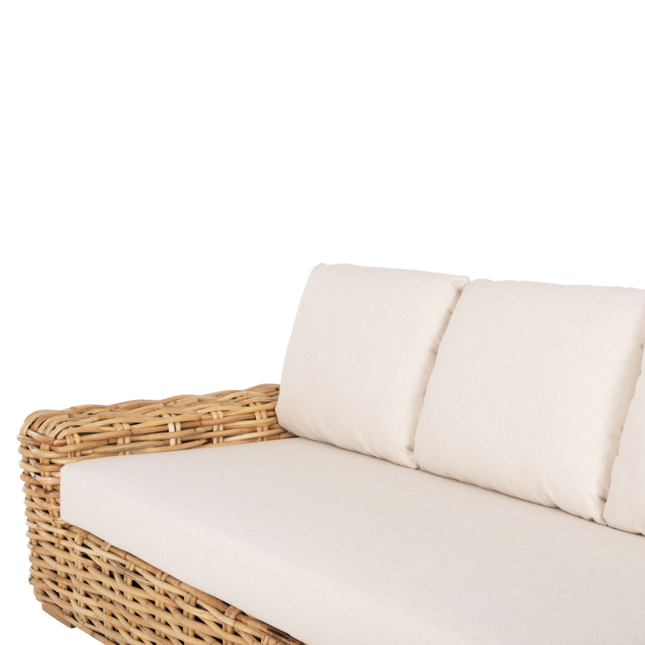 OUTDOOR SOFA 3-SEATER TROPEL HM9808 MANGO WOOD-RATTAN NATURAL COLOR-WHITE CUSHIONS 216x88x70-85Hcm. [7]