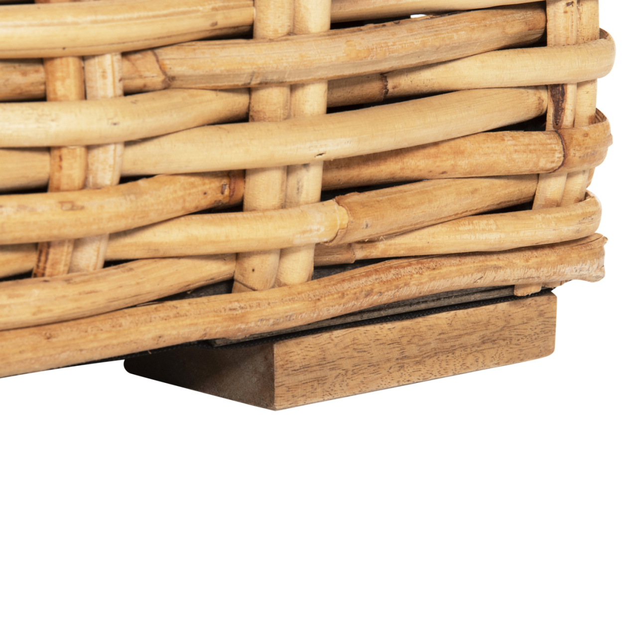 OUTDOOR SOFA 3-SEATER TROPEL HM9808 MANGO WOOD-RATTAN NATURAL COLOR-WHITE CUSHIONS 216x88x70-85Hcm. [10]