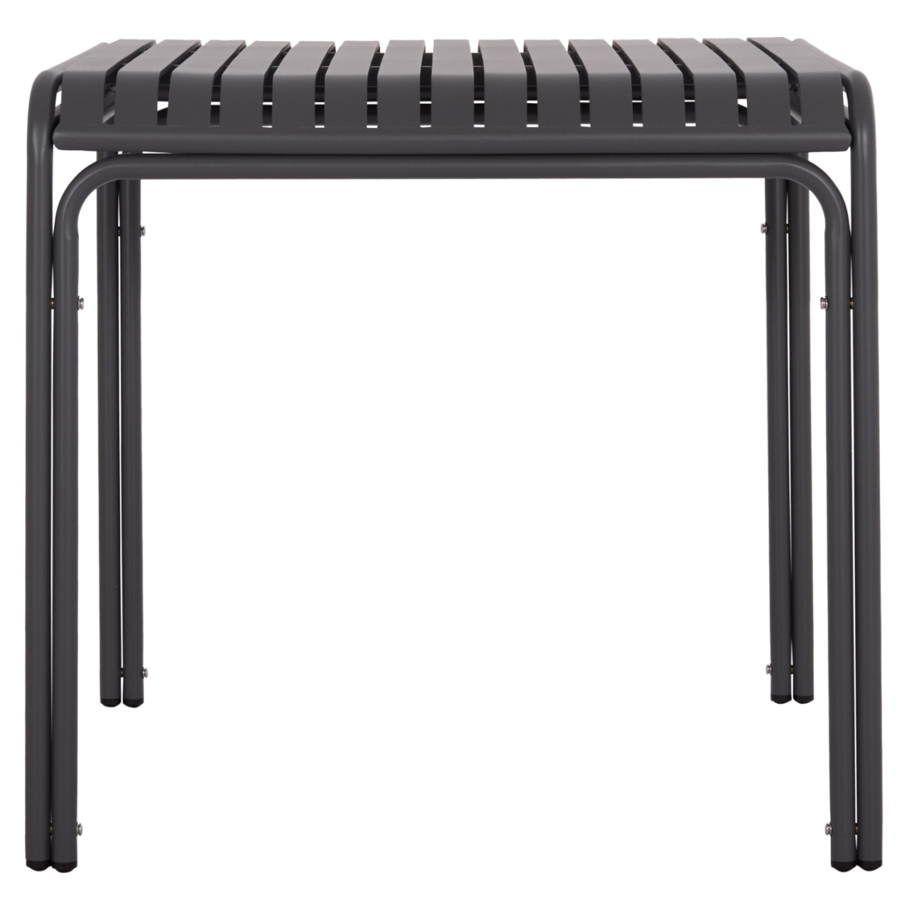 OUTDOOR SQUARE ALUMINUM TABLE RACHEL HM6338.01 GREY COLOR 80x80x76Hcm. [6]