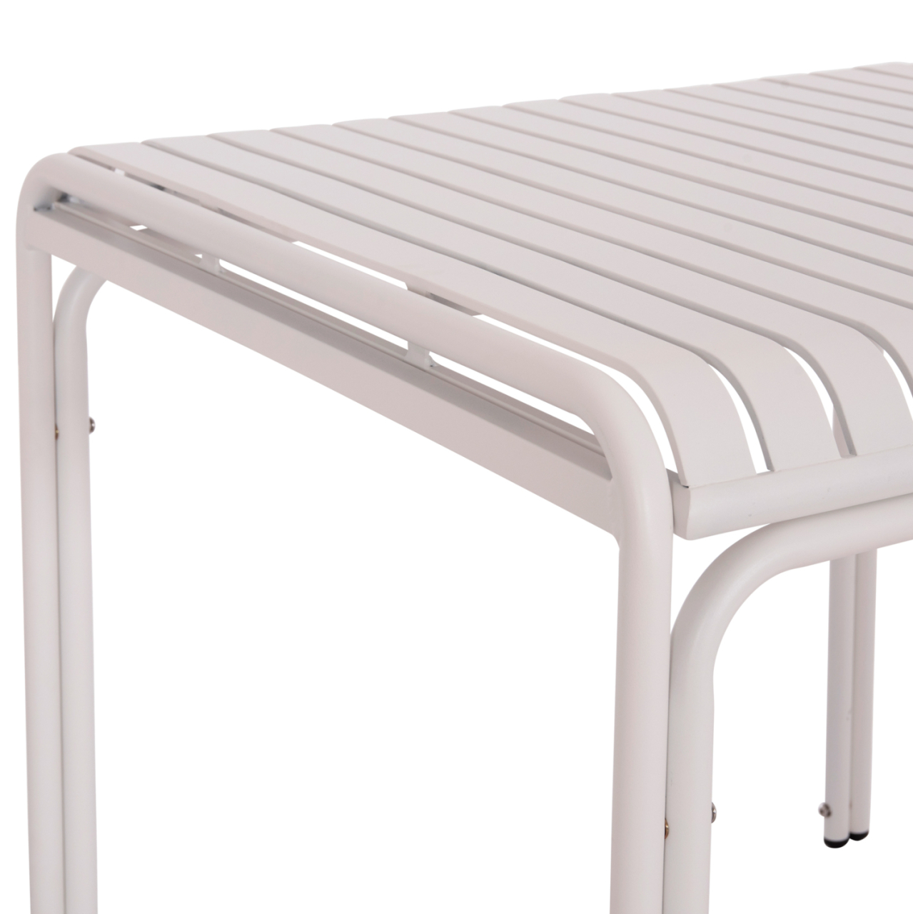 OUTDOOR SQUARE ALUMINUM TABLE RACHEL HM6338.02 WHITE COLOR 80x80x75Hcm. [9]
