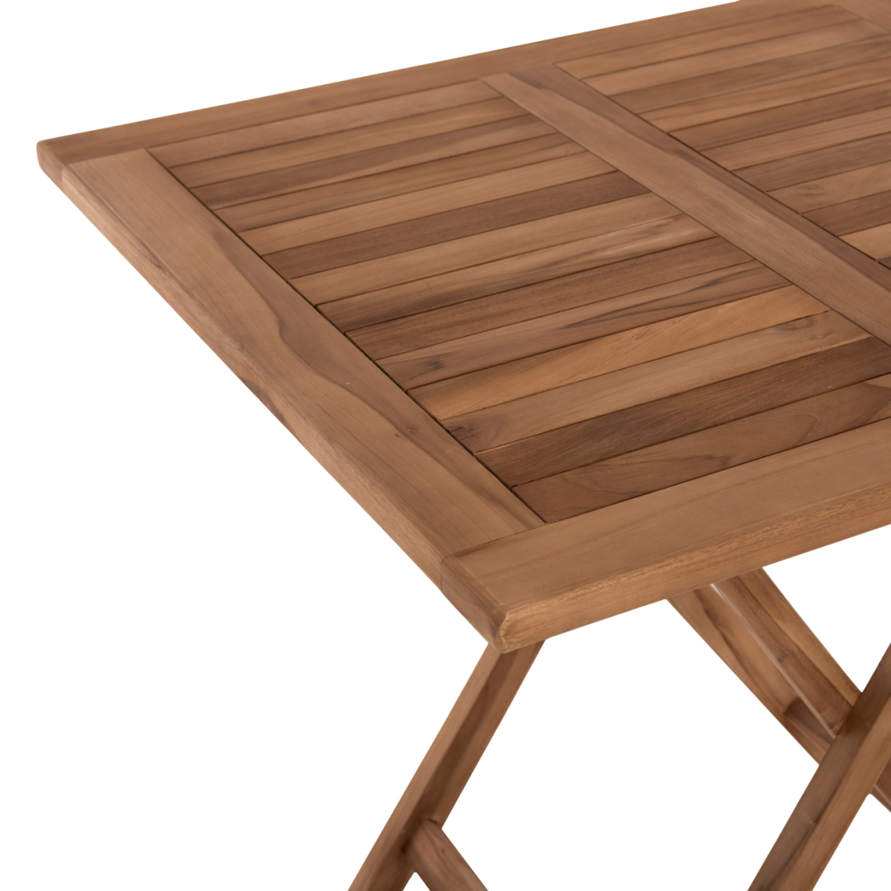 OUTDOOR SQUARE DINING TABLE KENDALL HM9544 FOLDABLE-TEAK WOOD IN NATURAL COLOR 80x80x75Hcm. [5]