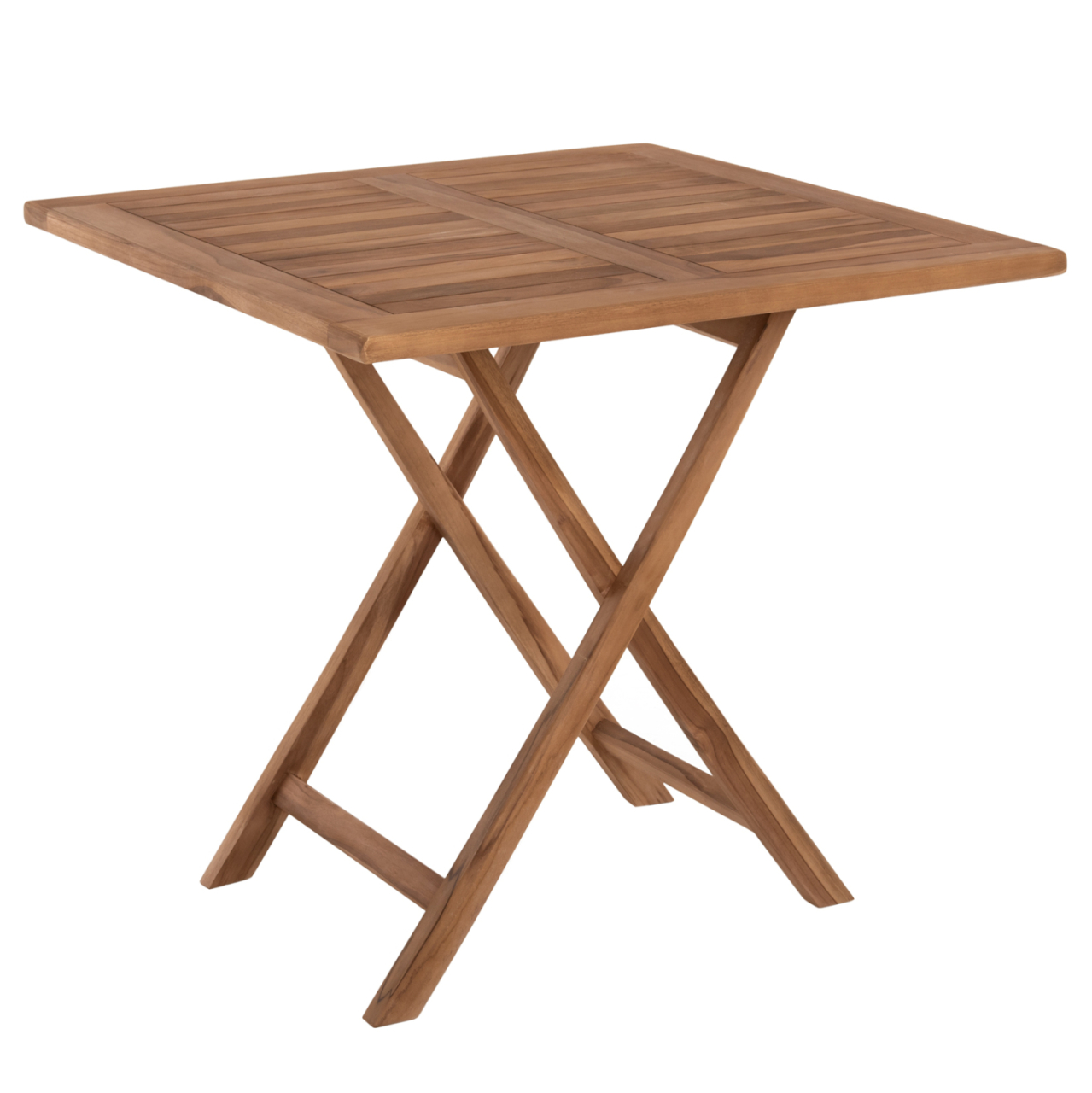 OUTDOOR SQUARE DINING TABLE KENDALL HM9544 FOLDABLE-TEAK WOOD IN NATURAL COLOR 80x80x75Hcm. [1]