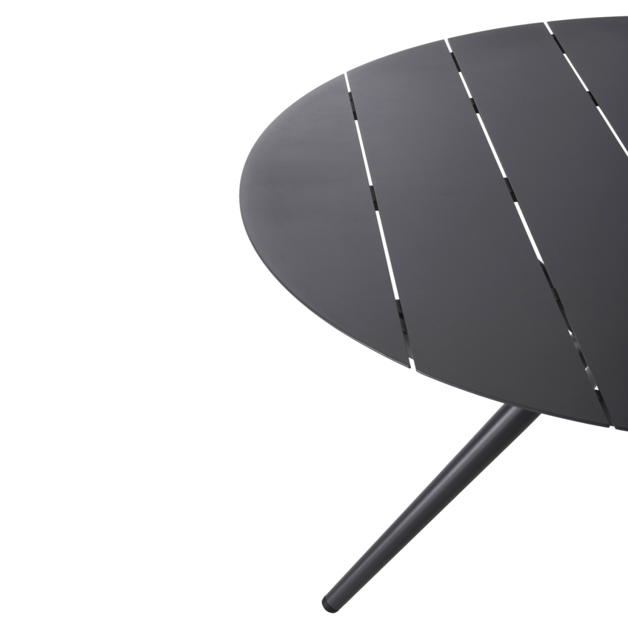 OUTDOOR TABLE ROUND HIGER HM6061.03 ANTHRACITE ALUMINUM Φ126Χ73Hcm. [6]