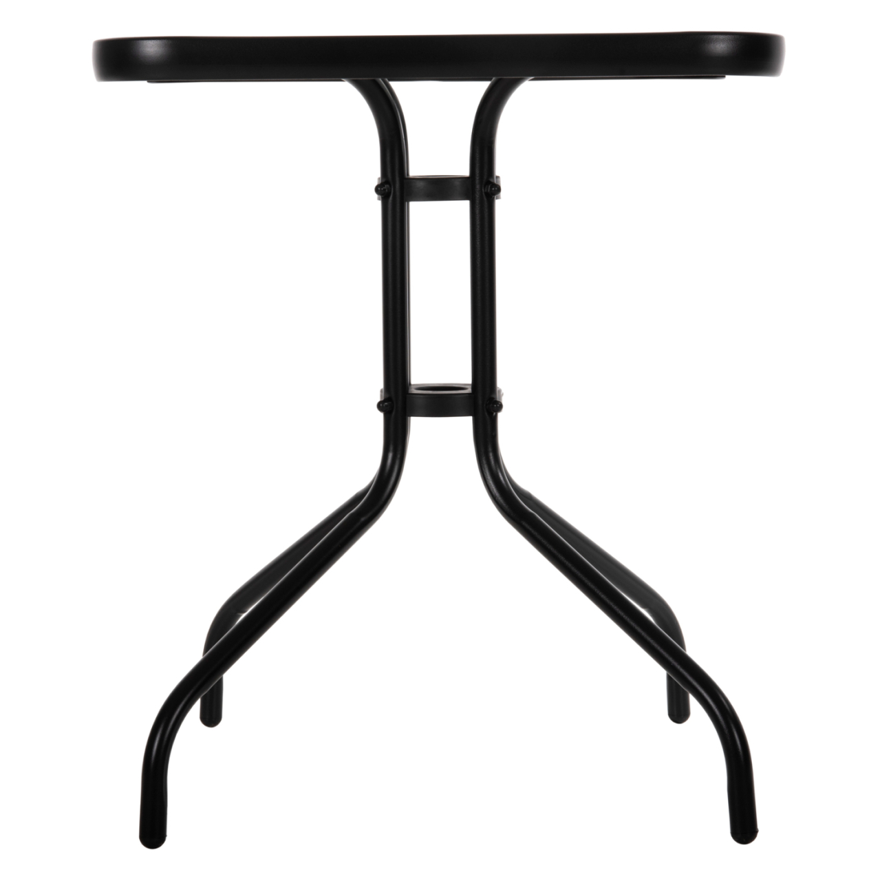 OUTDOOR TABLE SQUARE FIGO HM5035.03 BLACK METAL-GLASS TABLETOP 60Χ60Χ70Hcm [4]
