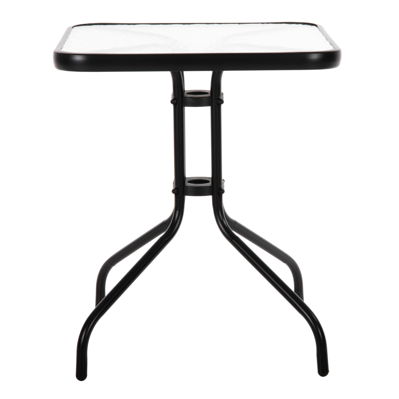 OUTDOOR TABLE SQUARE FIGO HM5035.03 BLACK METAL-GLASS TABLETOP 60Χ60Χ70Hcm [3]