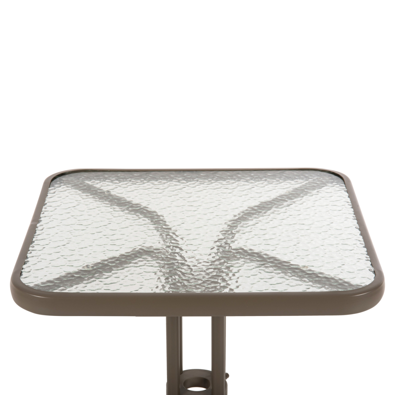 OUTDOOR TABLE SQUARE FIGO HM5035.04 CHAMPAGNE METAL-GLASS TABLETOP 60Χ60Χ70Hcm [6]