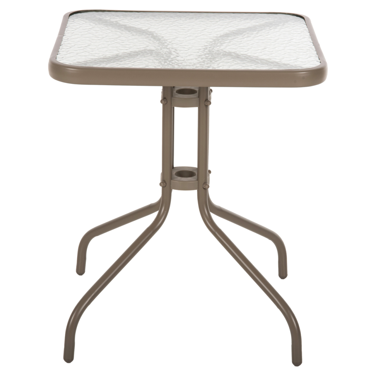 OUTDOOR TABLE SQUARE FIGO HM5035.04 CHAMPAGNE METAL-GLASS TABLETOP 60Χ60Χ70Hcm [3]
