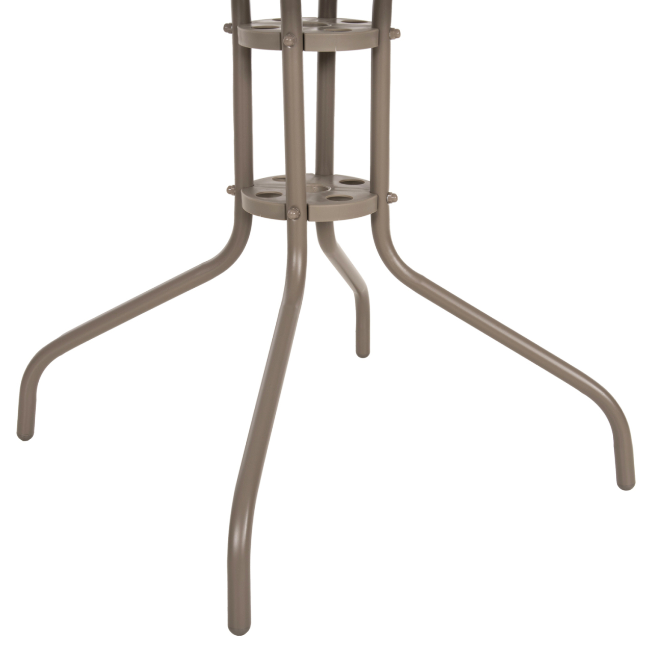 OUTDOOR TABLE SQUARE FIGO HM5036.04 CHAMPAGNE METAL-GLASS TABLETOP 70Χ70Χ72.5Hcm [7]