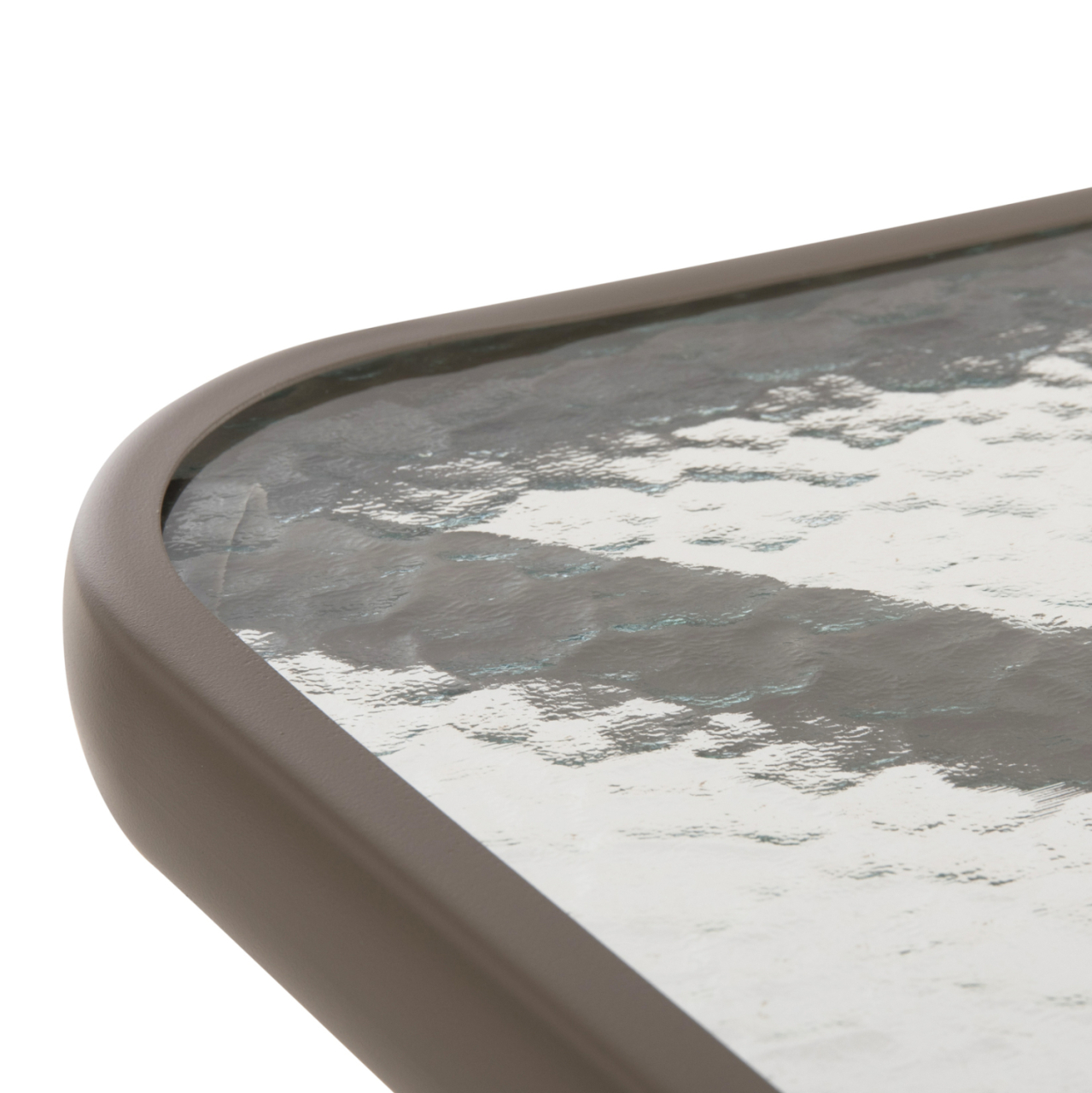 OUTDOOR TABLE SQUARE FIGO HM5036.04 CHAMPAGNE METAL-GLASS TABLETOP 70Χ70Χ72.5Hcm [5]