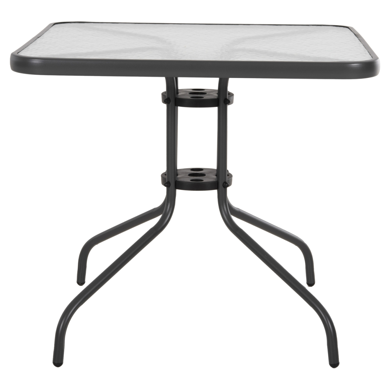 OUTDOOR TABLE SQUARE FIGO HM5972.01 GREY METAL-GLASS TABLETOP 80Χ80Χ71Hcm [3]