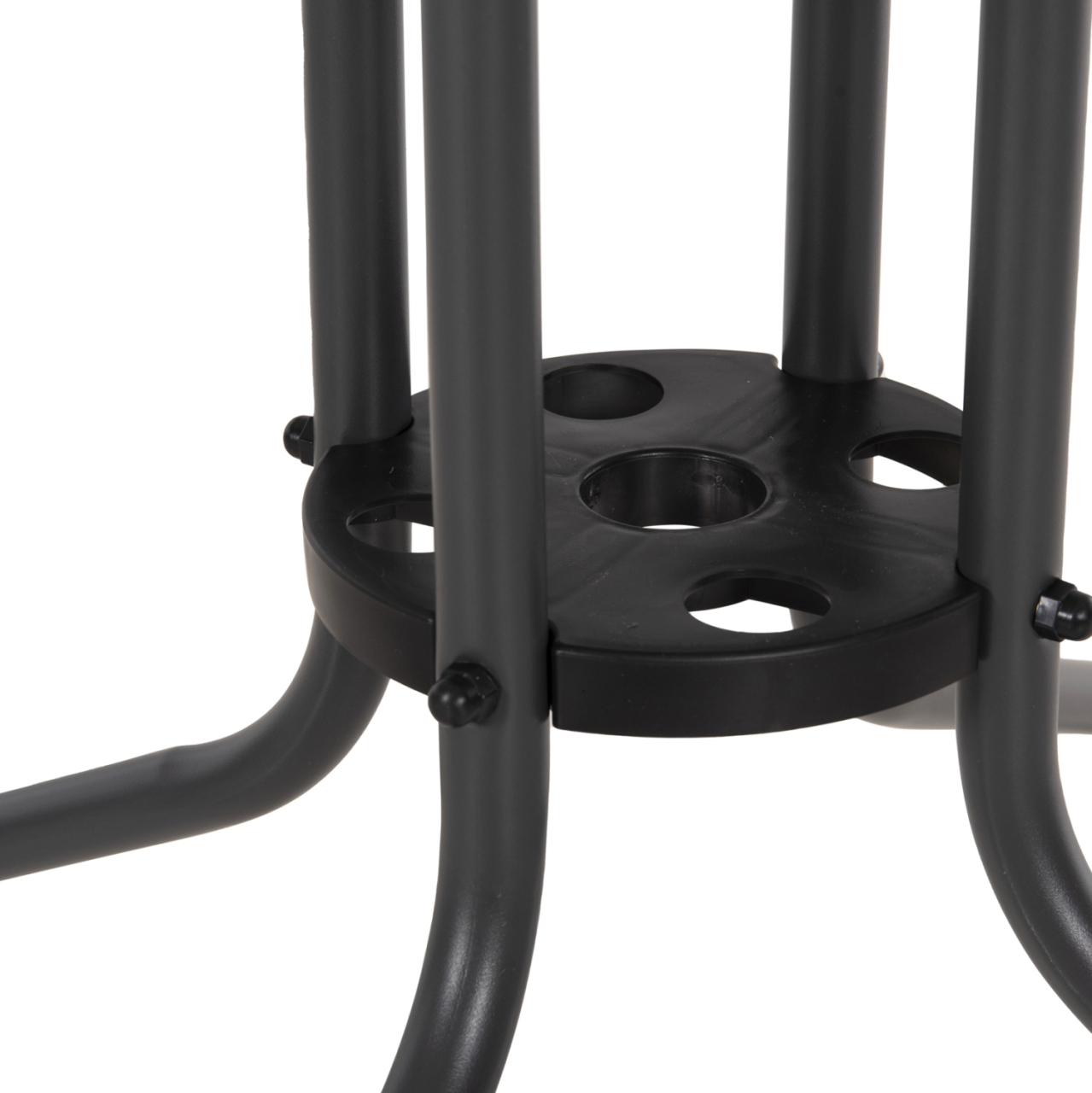OUTDOOR TABLE SQUARE FIGO HM5972.01 GREY METAL-GLASS TABLETOP 80Χ80Χ71Hcm [6]