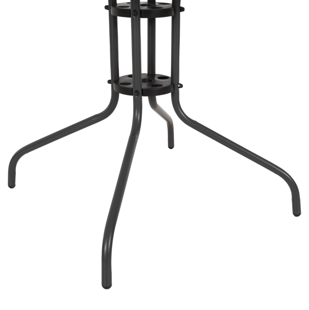 OUTDOOR TABLE SQUARE FIGO HM5972.01 GREY METAL-GLASS TABLETOP 80Χ80Χ71Hcm [7]